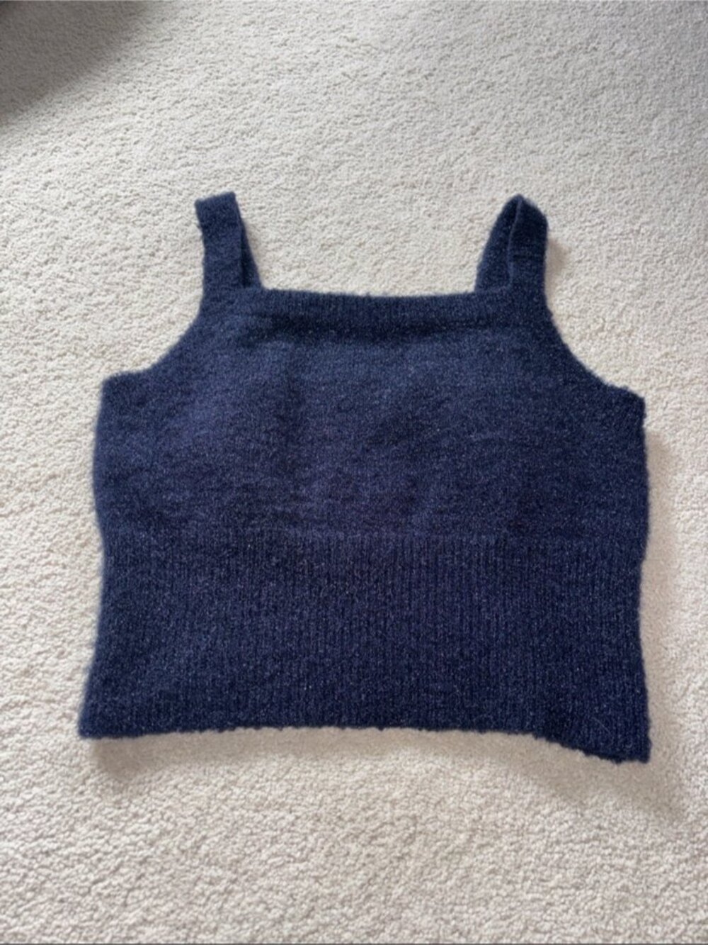 Navy Crop Top - Picture 2 of 3